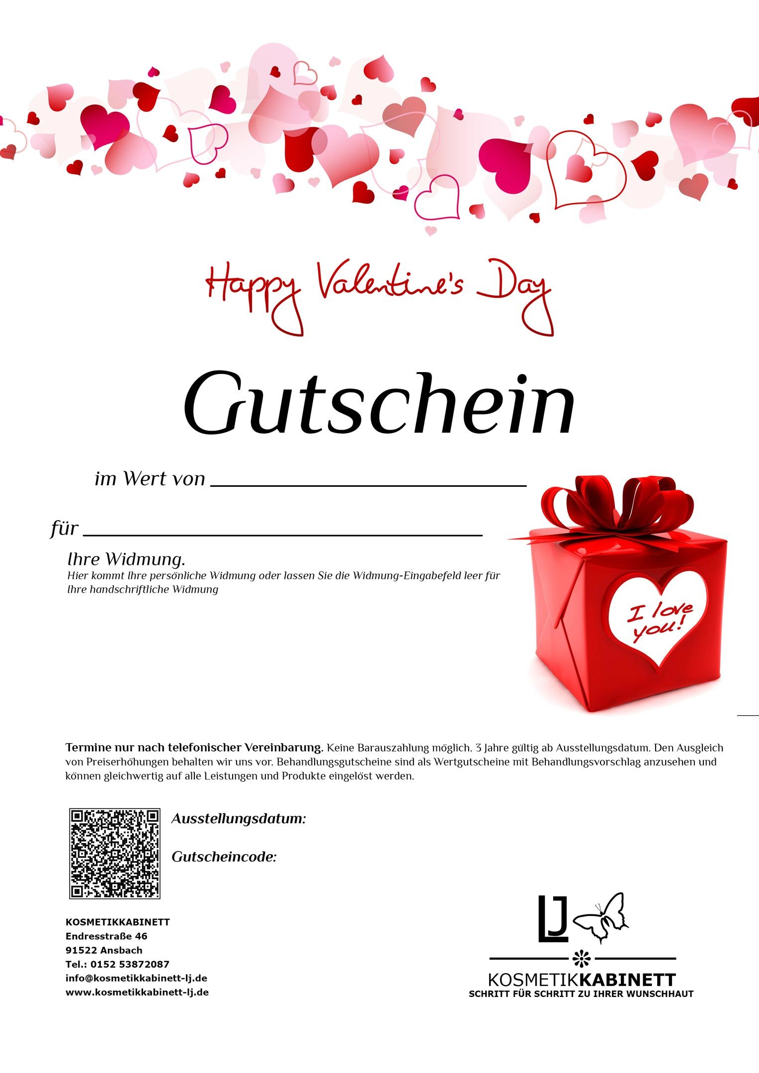 Valentinstag Gutschein Zum Ausdrucken