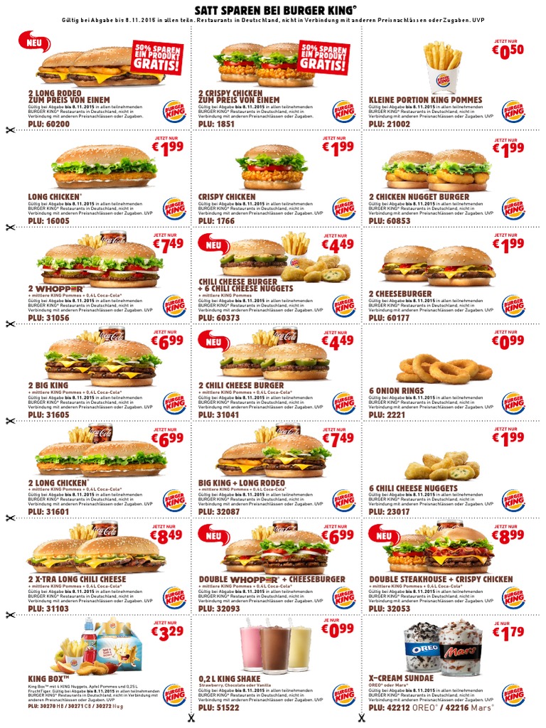 Burger King Gutscheine Pdf Ausdrucken