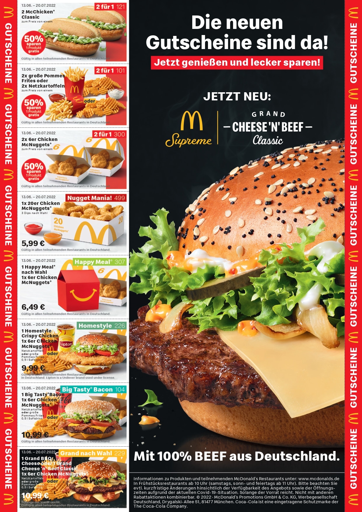 Mcdonalds Gutscheine Kostenlos Ausdrucken