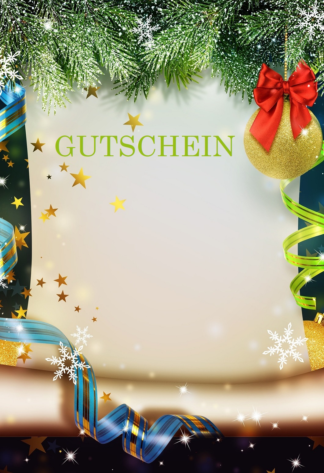 Weihnachtsgeschenk Gutschein Selber Ausdrucken