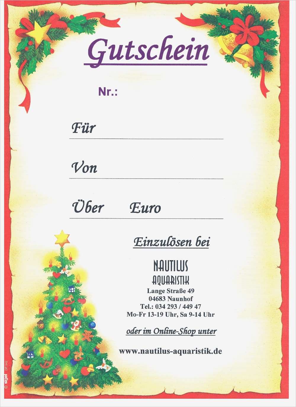 Gutschein Selbst Ausdrucken Weihnachten