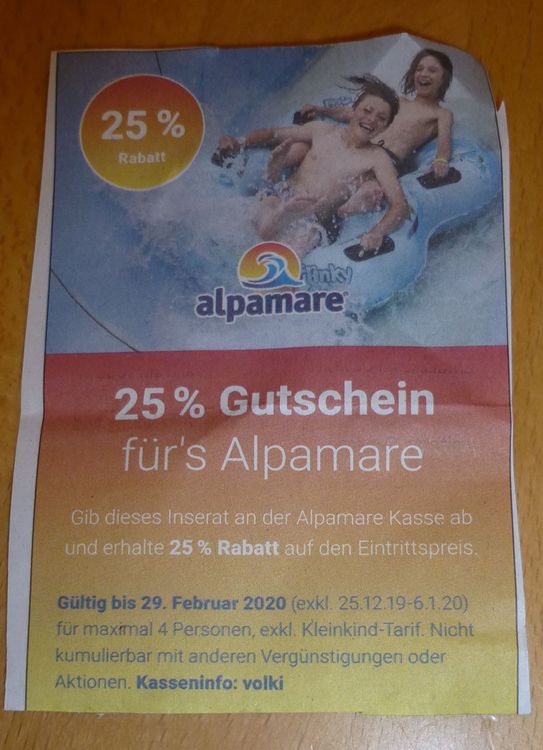 Alpamare Gutschein Ausdrucken