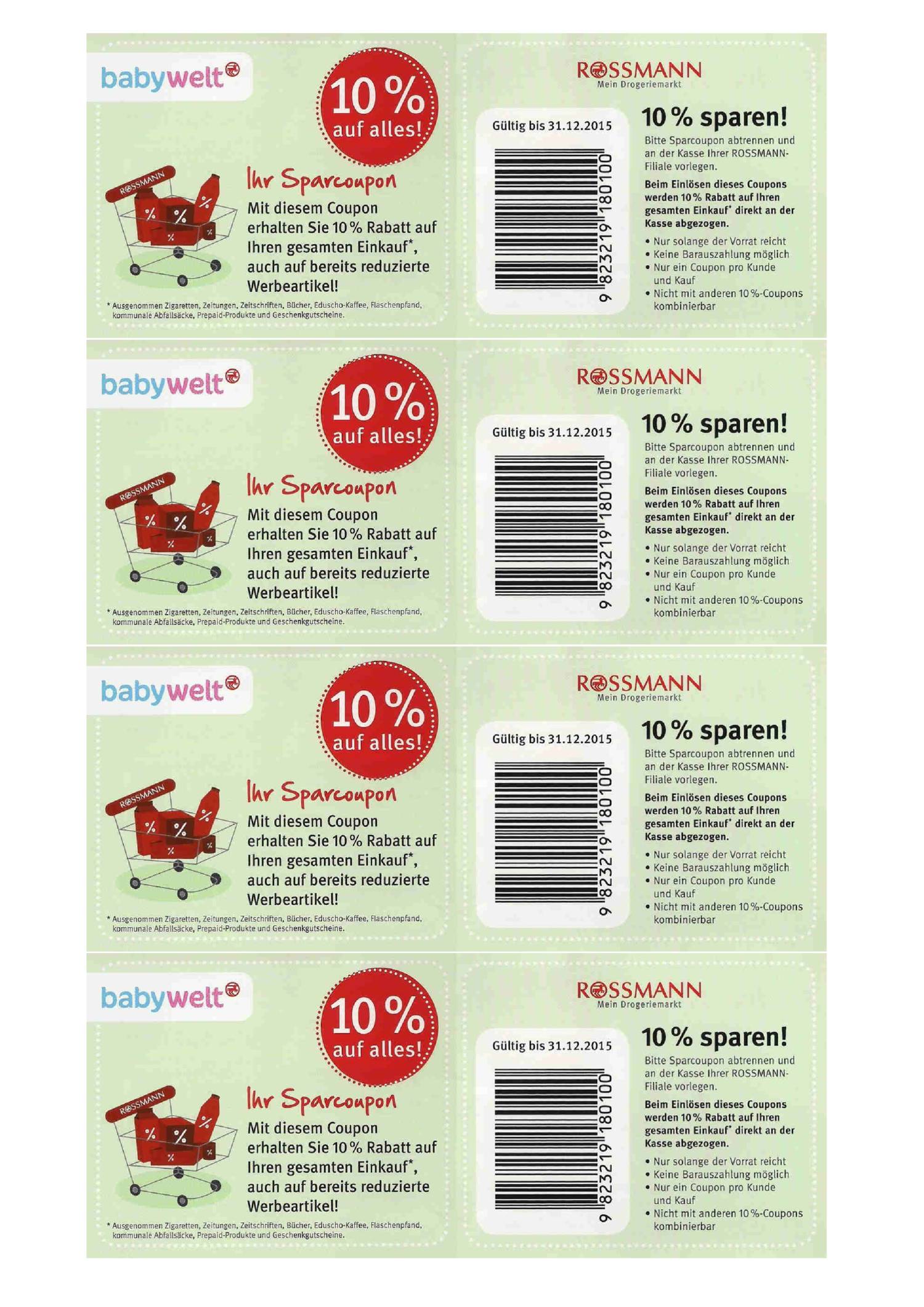 10 Gutscheine Rossmann Zum Ausdrucken