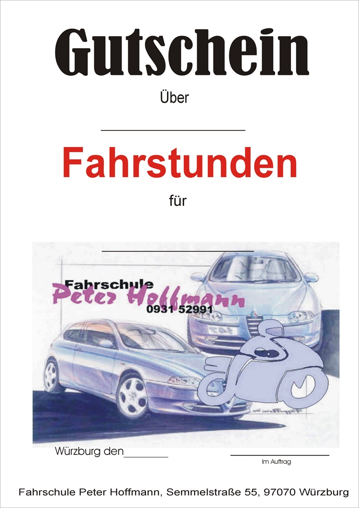 Führerschein Zu Weihnachten Gutschein Zum Ausdrucken