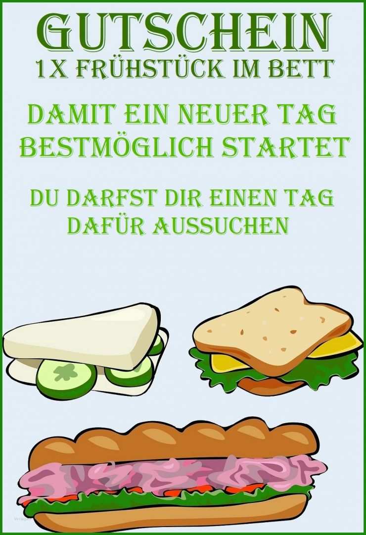 Frühstück Gutschein Zum Ausdrucken