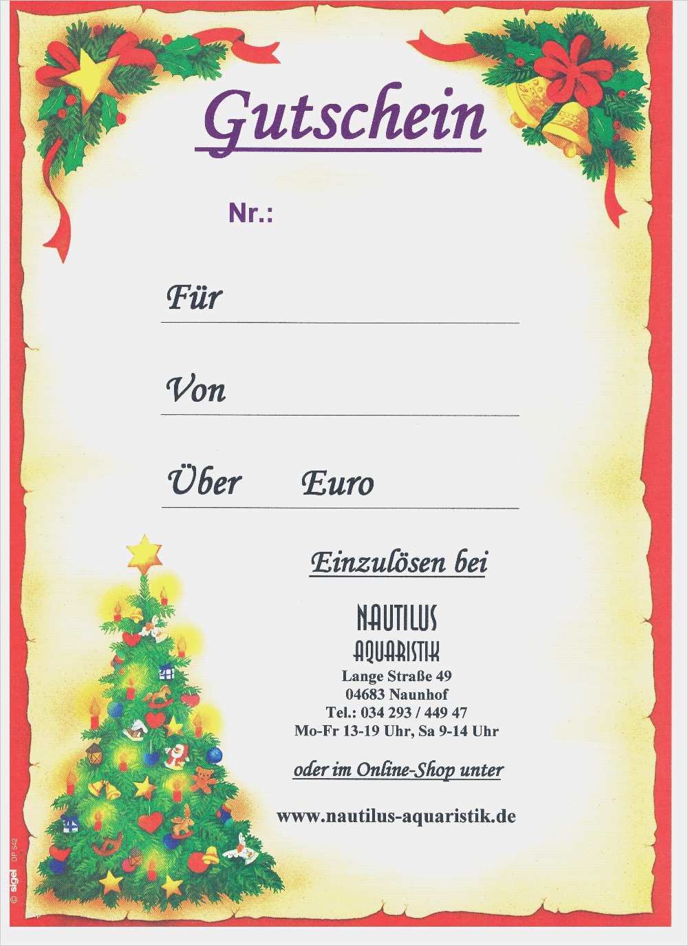 Gutscheine Zu Weihnachten Zum Ausdrucken