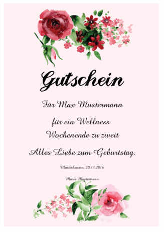 Erlebnis Geschenkideen Gutschein Gratis Ausdrucken