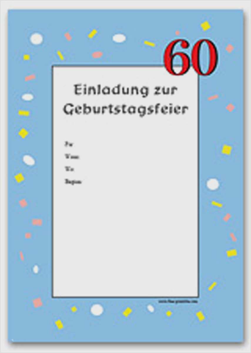 Gutscheine Erstellen Und Ausdrucken 60 Geburtstag