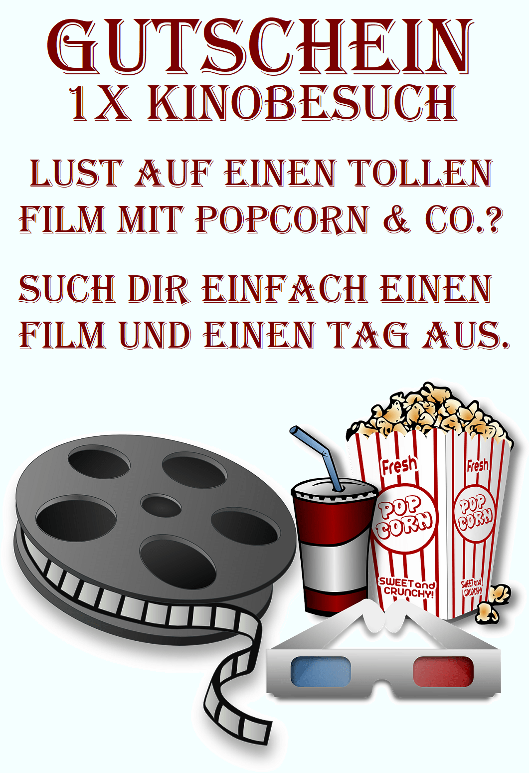 Gutschein Vorlage Ausdrucken Kino